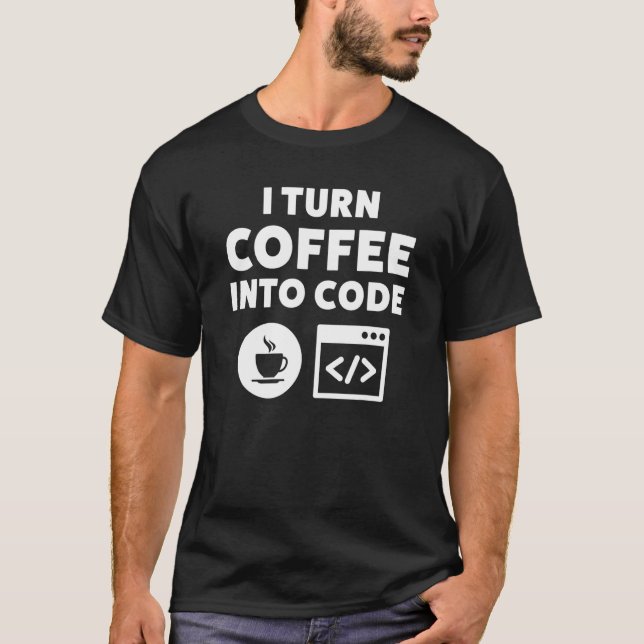 Camiseta Web Developer Coffee To Code (Frente)