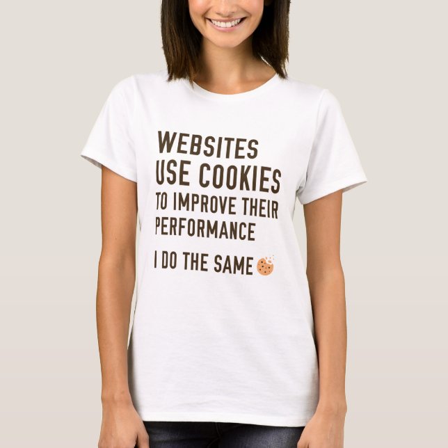 Camiseta Web sites Utilizam cookies (Frente)