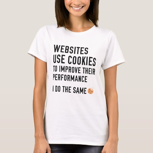 Camiseta Web sites Utilizam cookies (Frente)