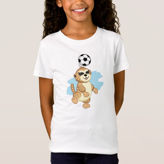 Camiseta Webkinz | Meerkat que joga o futebol (Frente)