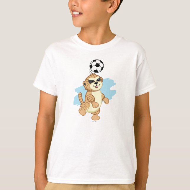 Camiseta Webkinz | Meerkat que joga o futebol (Frente)