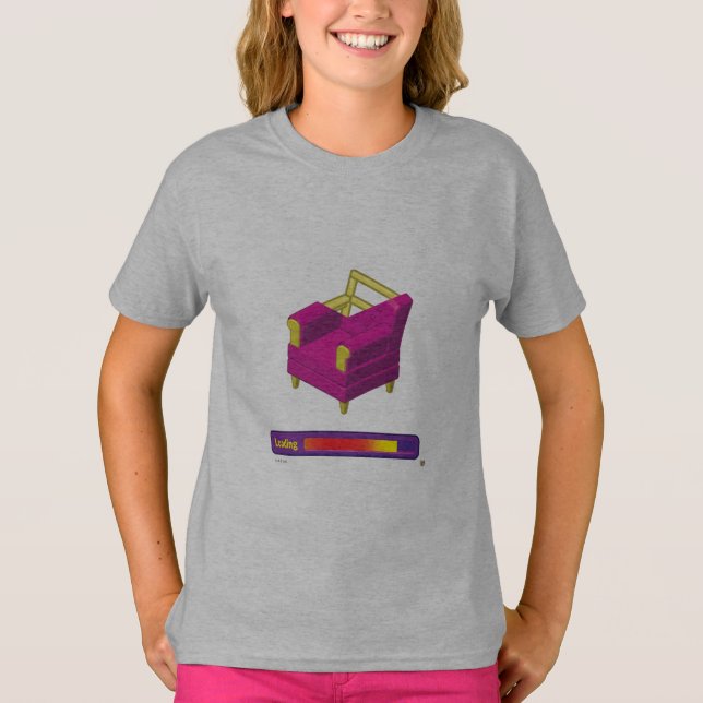 Camiseta Webkinz Room Carregando T-Shirt (Frente)