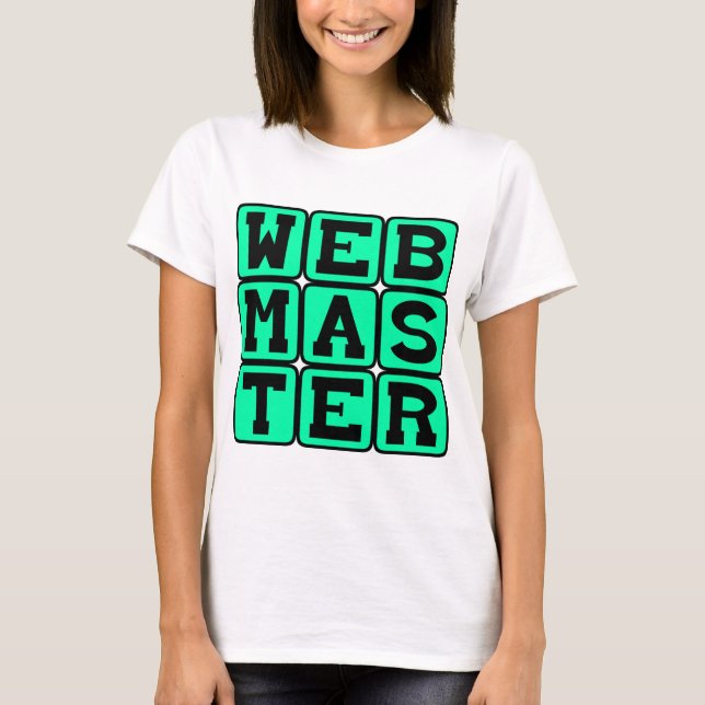 Camiseta Webmaster, Arquiteto Web (Frente)
