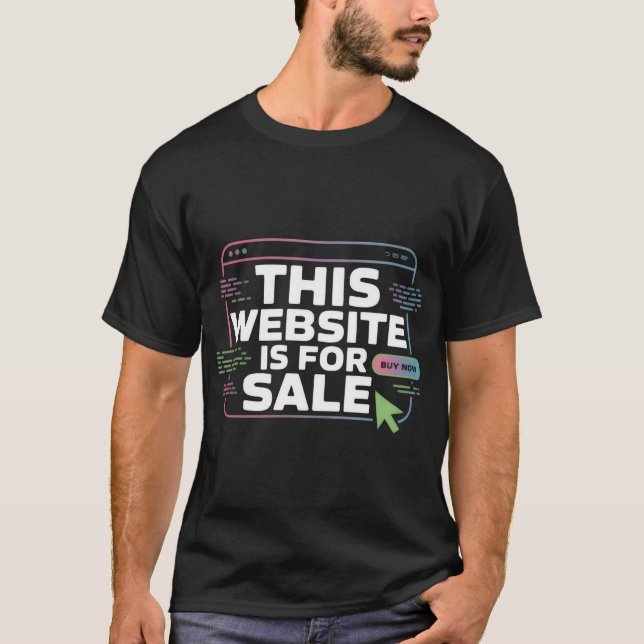 Camiseta Website For Sale T-Shirt, Funny Tech Tee (Frente)