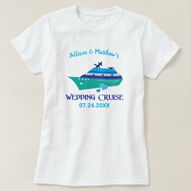 Camiseta Wedding Cruise (Frente do Design)
