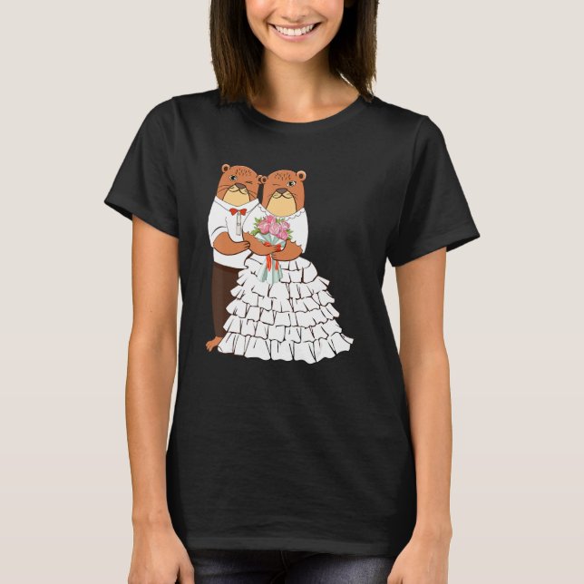 Camiseta Wedding Others Otter Animal Marine Biologist (Frente)