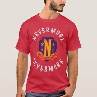 Camiseta Wednesday Temporada 2 Nevermore 4 Evermore Emblema