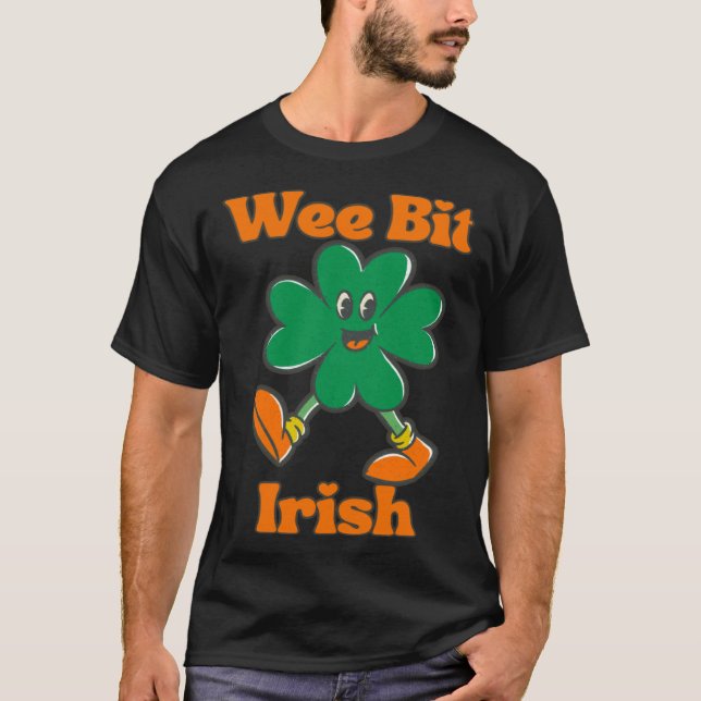 Camiseta Wee Bit Irish Wee St Patricks St Pattyk Day Kids (Frente)
