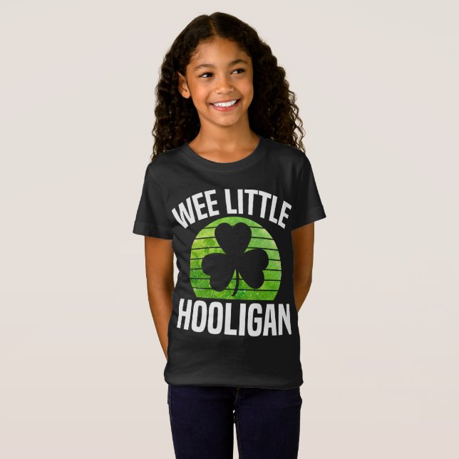 Camiseta Wee Little Hooligan Boy Kids Dia de São Patrício i (Frente Completa)
