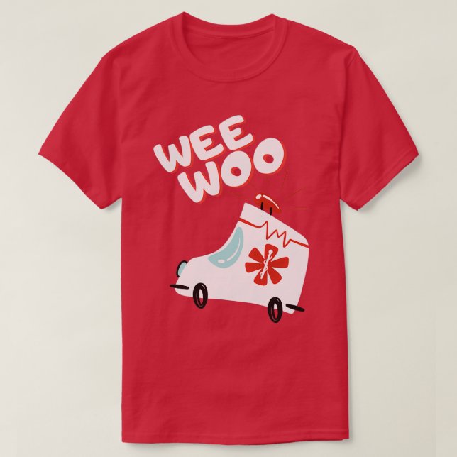 Camiseta Wee Woo Ambulance (Frente do Design)