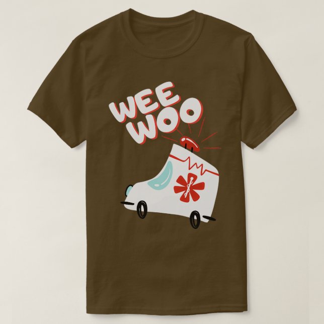 Camiseta Wee Woo Ambulance Classic TSirt (Frente do Design)