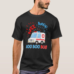 Camiseta Wee Woo Boo Bus Ambulance Ems Emt Paramédico