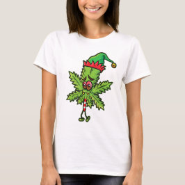 Camiseta Weed Christmas Elf T-Shirt