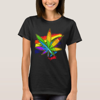 Camiseta Weed Rainbow