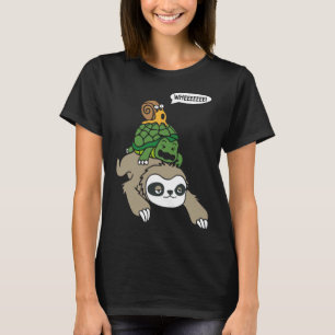 Camiseta Weeee Snail Tortoise Sloth Piggyback Animal