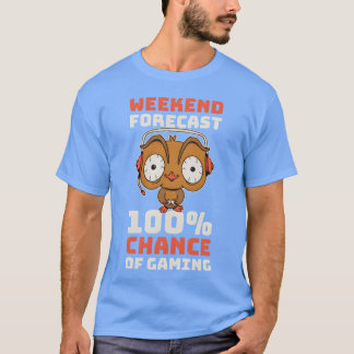 Camiseta Weekend Forecast Gaming Funny Gamer Gift funny boy