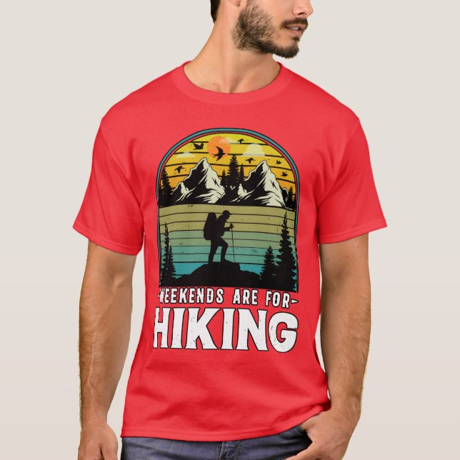 Camiseta Weekends Are For Hiking Nature Camping boy (Frente)