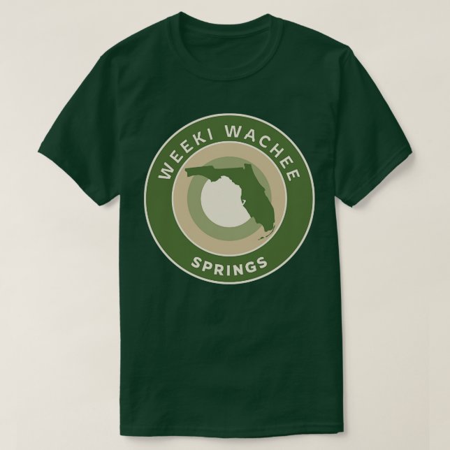 Camiseta Weeki Wachee Primavera State Park Florida Bullseye (Frente do Design)