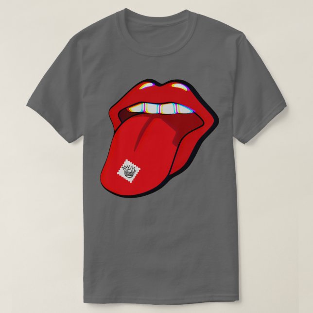 Camiseta WEEN Boognish Acid Tab Trippy Tongue (Frente do Design)