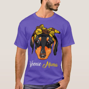 Camiseta Weenie Mama Dog Dachshund Lovers Weenie Mãe