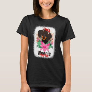 Camiseta Weenie Mama Doxie Dachshund Cut Weiner Cães Mãe Mo