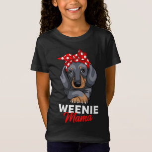 Camiseta Weenie Mama Funny Dachshund Lover Weiner Dog Gift