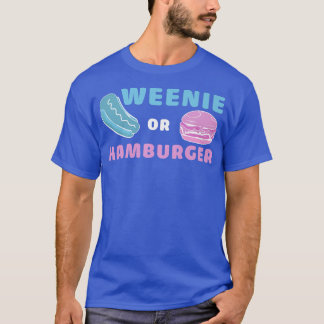 Camiseta Weenie Ou Hamburger Engraçados Revelação De Gênero