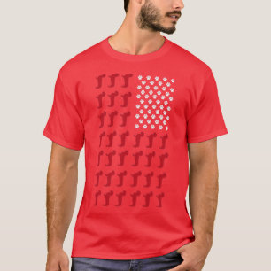 Camiseta Weenie US Flag Dachshund