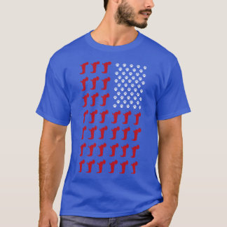 Camiseta Weenie US Flag Dachshund
