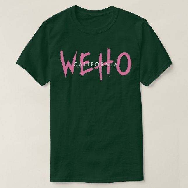 CAMISETA WEHO CALIFORNIA (Frente do Design)