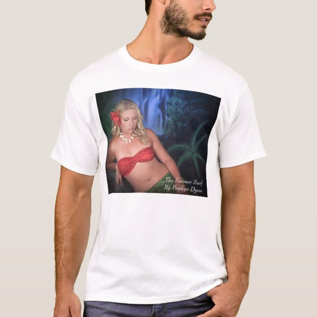 Camiseta Weigand, C896-t, o surf do verão por Penélope Dyan (Frente)