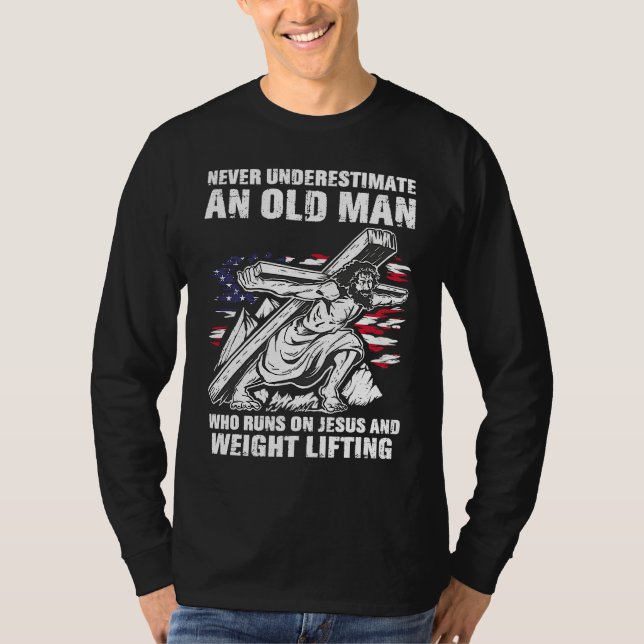 Camiseta Weight Lifting Dad Christian Weight Training Grand (Frente)