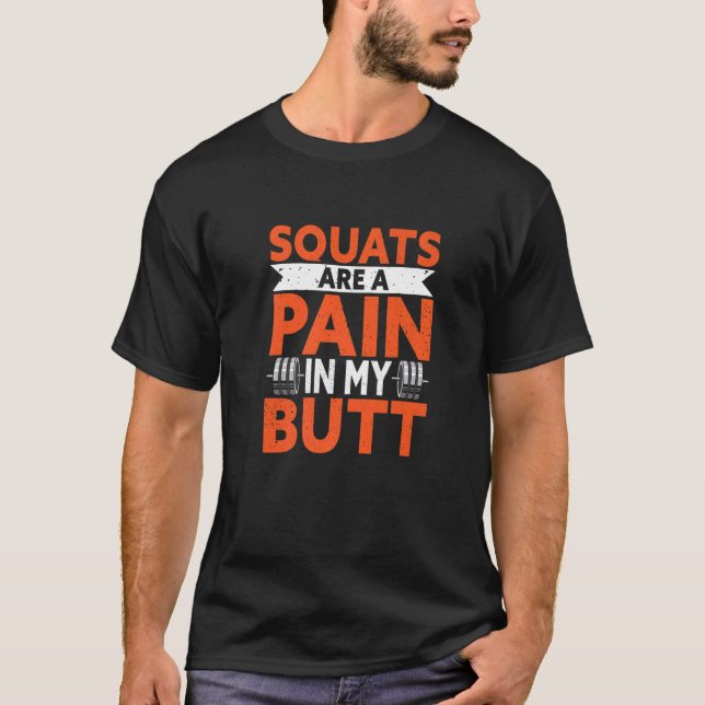 Camiseta Weightlifter For Gym Workout   Pain In My Butt (Frente)