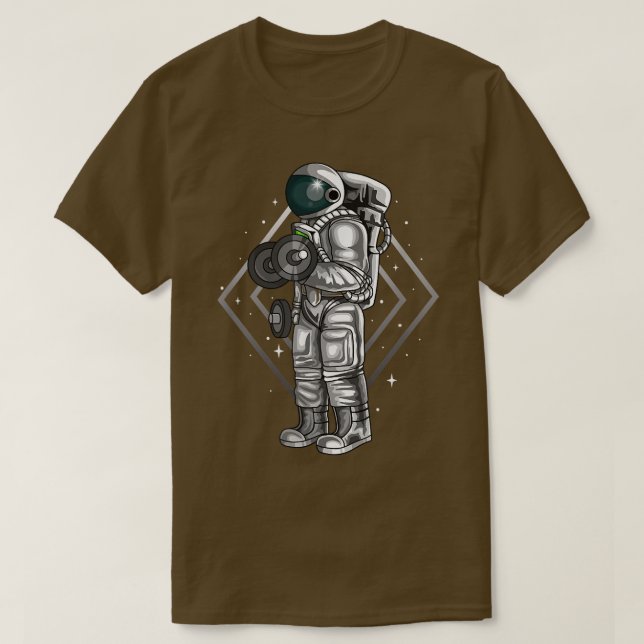 Camiseta Weightlifter Future Astronaut Fitness Workout Exer (Frente do Design)