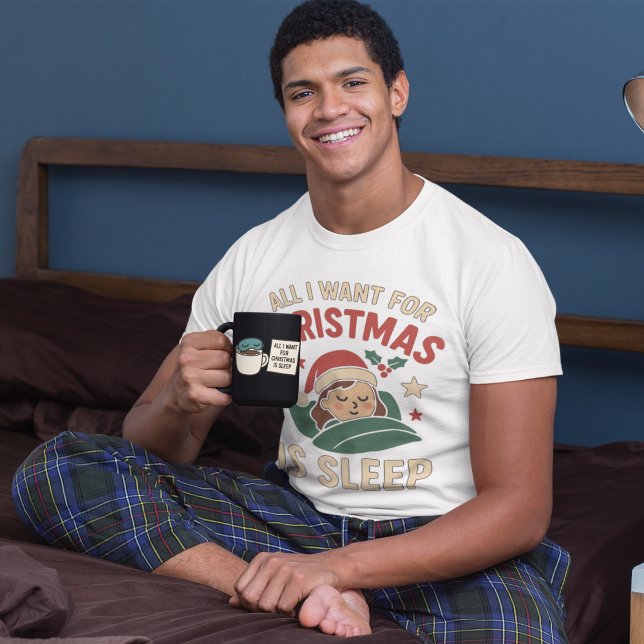 Camiseta Weihnachten: Schlaf Ist Alles (Criador carregado)