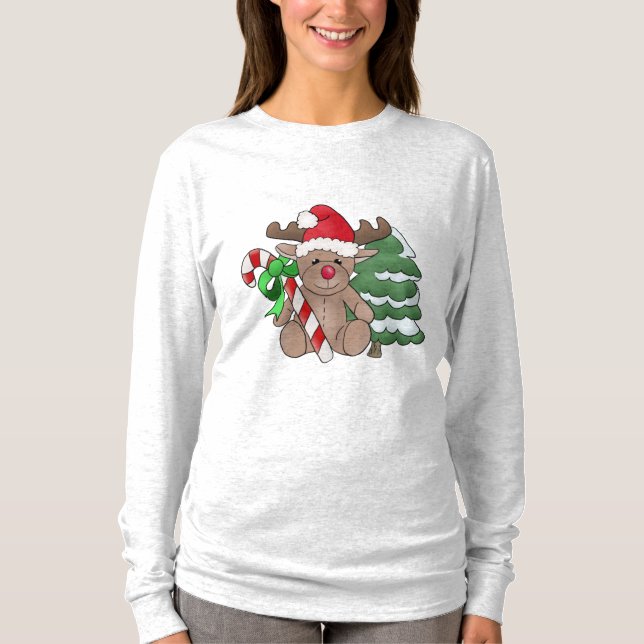 Camiseta Weihnachtselch com barra de açúcar (Frente)