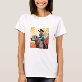 Camiseta Weimaraner Barrel Racing