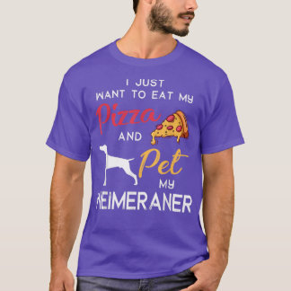 Camiseta Weimaraner Dog Pizza Lover Owner Christmas Birthda