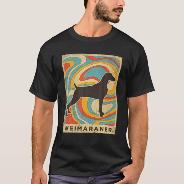 Camiseta Weimaraner Dog - Vintage (Frente)