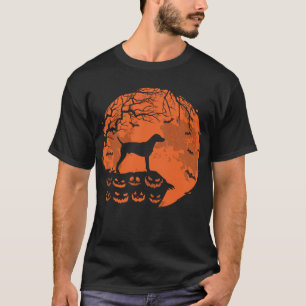 Camiseta Weimaraner E Moon Halloween Dog Lover