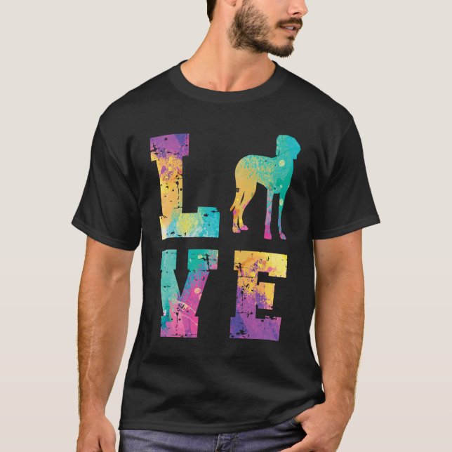 Camiseta Weimaraner Love (Frente)