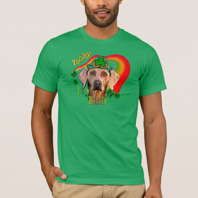 Camiseta Weimaraner Saint Patricks (Frente)