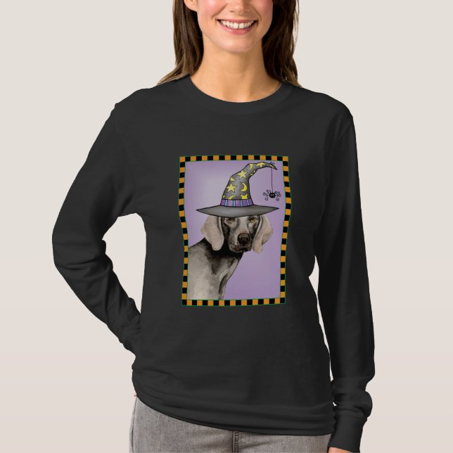 Camiseta Weimaraner Witch (Frente)