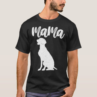 Camiseta Weimeraner Labrador Mama Para Mãe