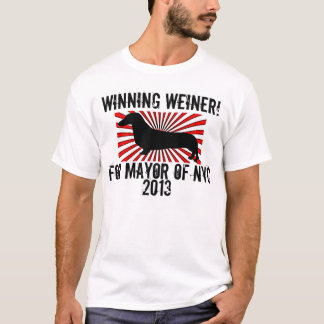 Camiseta Weiner de vencimento para o Mayor NYC 2013