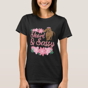 Camiseta Weiner Dog Dachshund Short And Sassy