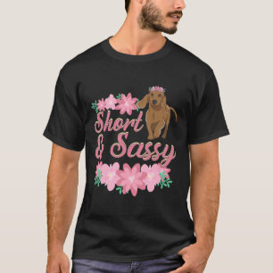 Camiseta Weiner Dog Dachshund Short And Sassy
