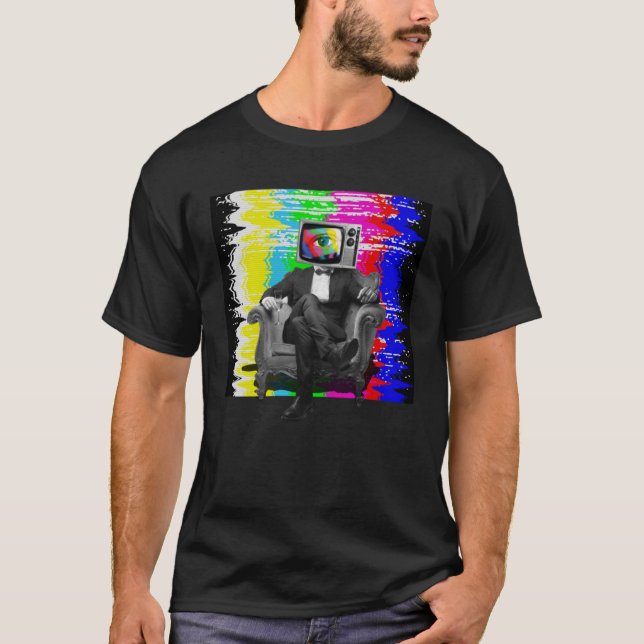 Camiseta Weircore Aestic TV Head Surreal Kidcore Dreamc (Frente)