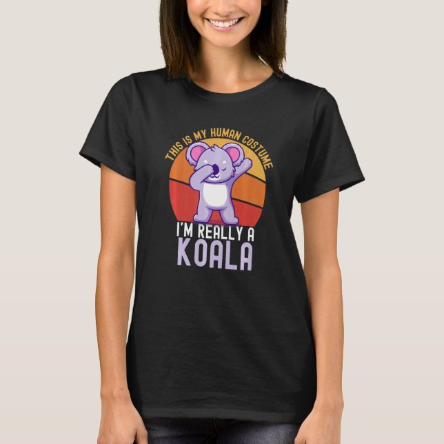 Camiseta Weird This is My Human Costume I'm Really A Koala  (Frente)