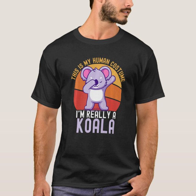 Camiseta Weird This is My Human Costume I'm Really A Koala  (Frente)